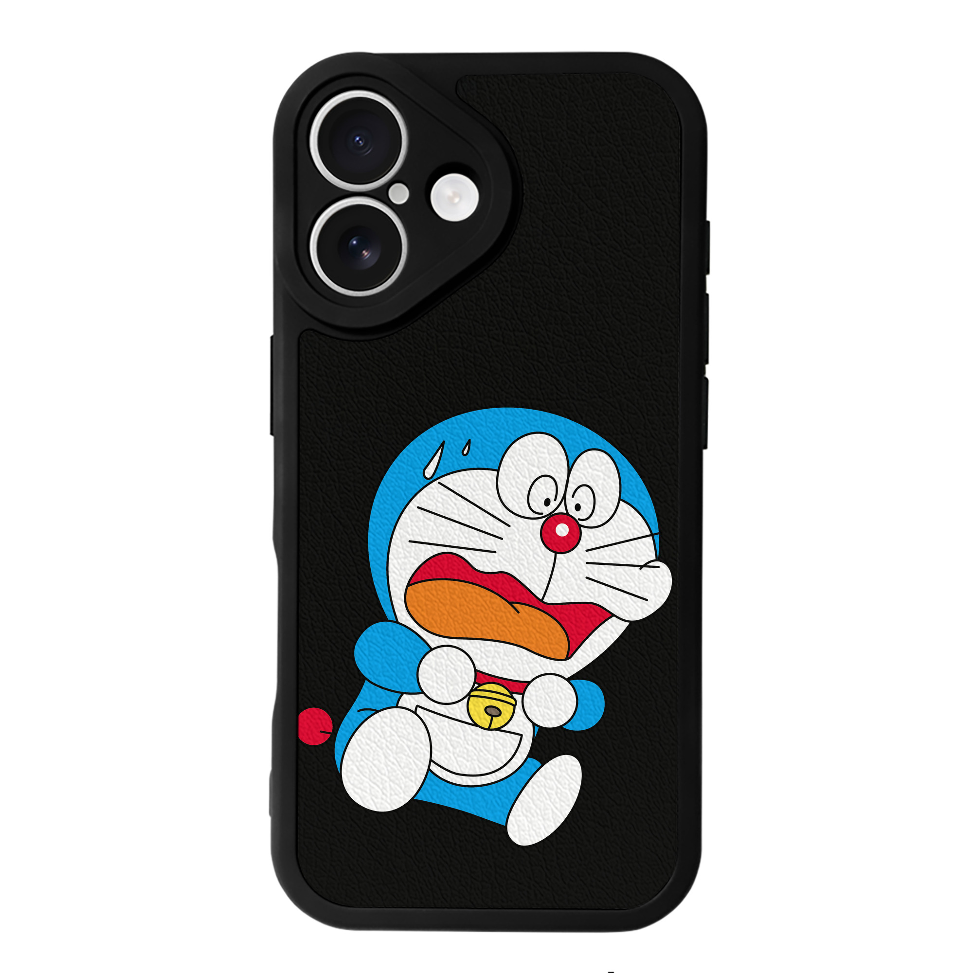 （画像用） ドラえもん Doraemon 【iPhone 16シリーズ対応】シリコンスマホケース（レザー調） 材質：シリコン
